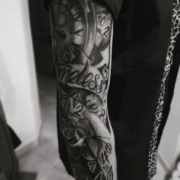 full arm tatouage temporaire maroc
