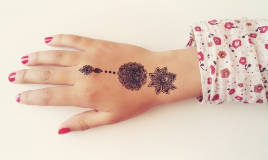 tatouage temporaire maroc mandala 2