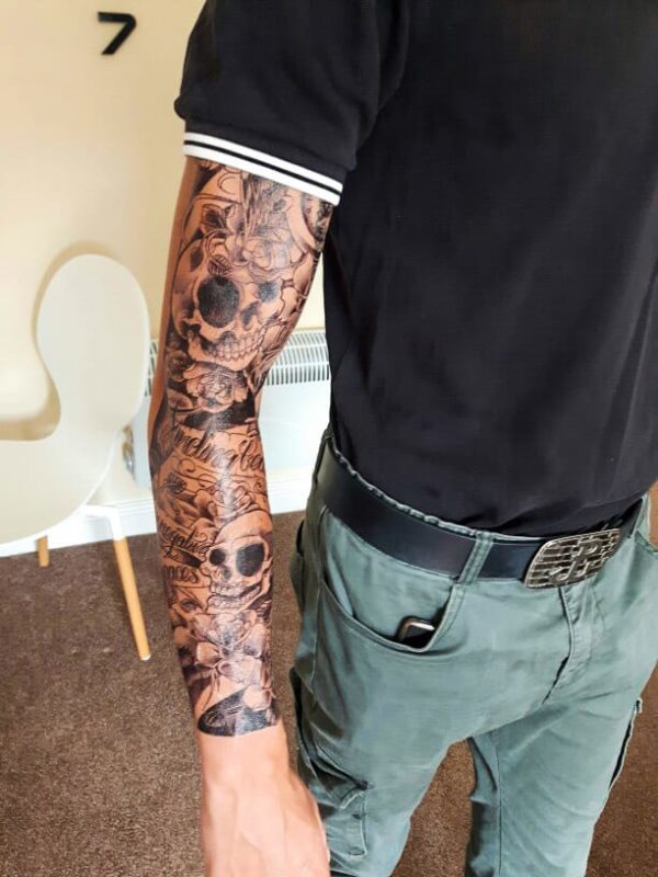 full arm tatouage temporaire maroc