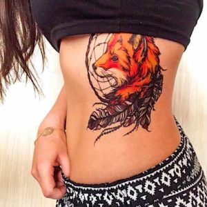 tatouage temporaire maroc renard