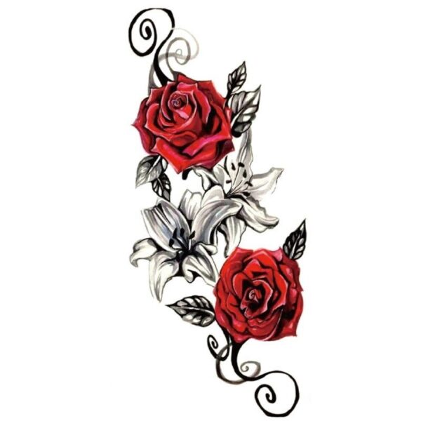 tatouage temporaire rose Maroc