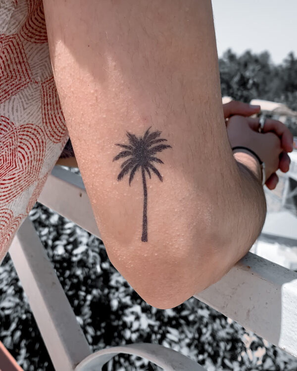 Tatouage Temporaire, semi-permanent palmtree, palmier, maroc