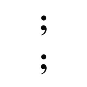 Tatouage bandes temporaire semi-permanent semicolon