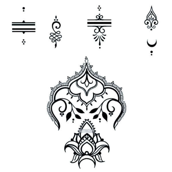 Tatouage Temporaire, semi-permanent Maroc hand, finger, henna
