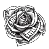 TattooZap Money Rose tattoo semi permanent