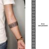 triangle tatouage armband semi-permanent temporaire maroc