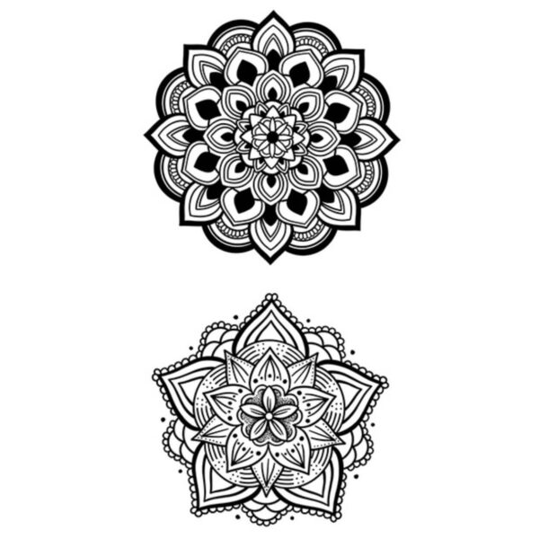 Tatouage temporaire semi-permanent tattoo mandala, maroc