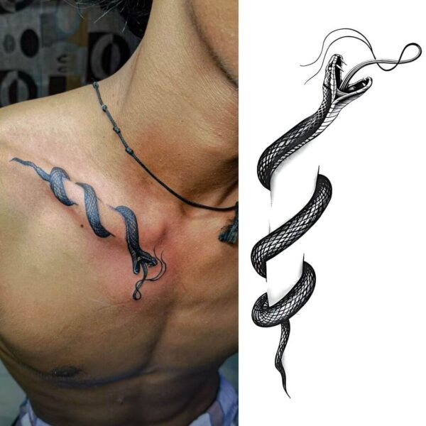 Tatouage semi-permanent serpent snake maroc