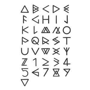 Planche de tatouages semi-permanents maroc TattooZap Runes