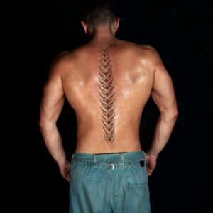 tattoo dos back tribal tatouage semi permanent maroc