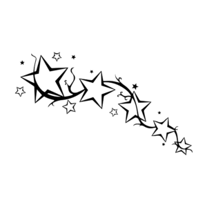 Flying stars tattozap tatouage tattoo semi-permanent maroc