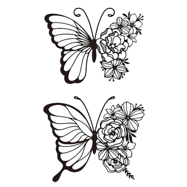 BLOOMING BUTTERFLIES TATTOOZAP tatouage tattoo semi-permanent maroc papillon