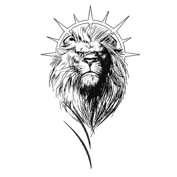 Le roi lion tattoozap tatouage tattoo semi-permanent maroc