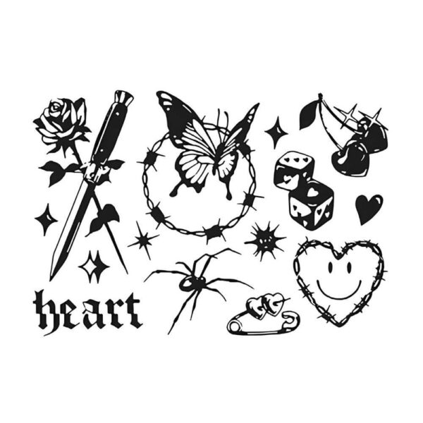 dark romance set tattoozap tatouage tattoo semi-permanent maroc