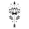Lotus arrow tattoozap maroc