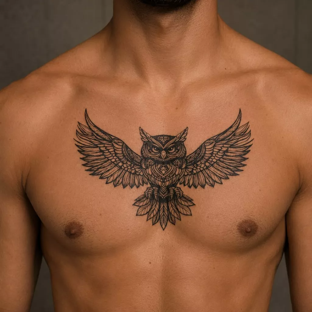 Owl tattoo tattoozap maroc
