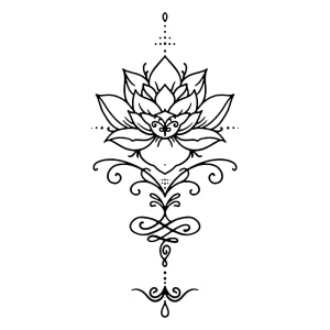 Sacred Unalome tattoozap maroc