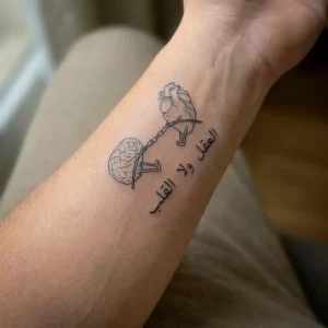 العقل ولا القلب tattoozap tattoo maroc