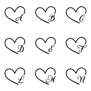 heart-initials-tattoo prenom maroc tattoozap