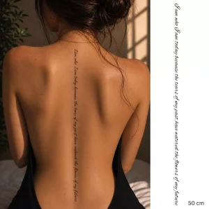 Flower Spine tattoozap tattoo dos femme