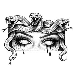 TattooZap eyes of medusa semi permanent tattoo maroc