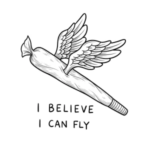 TattooZap I believe I can fly tattoo semi permanent maroc